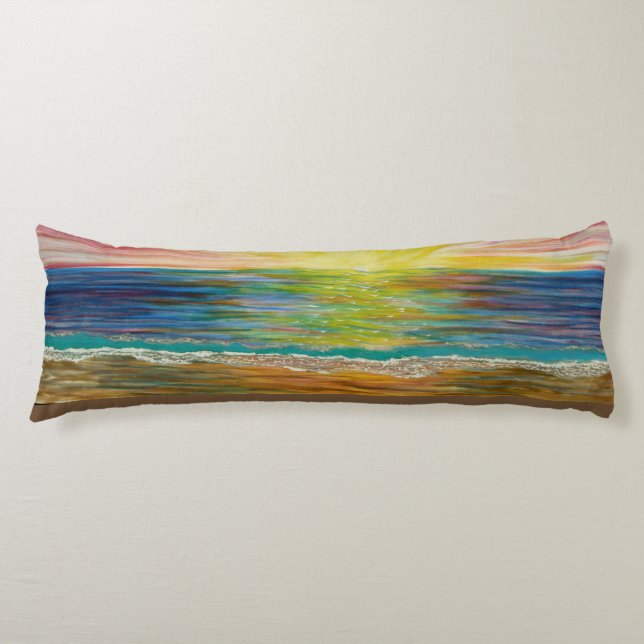 Bubblepacific pillows, wave same on 2 sides body pillow (Front)