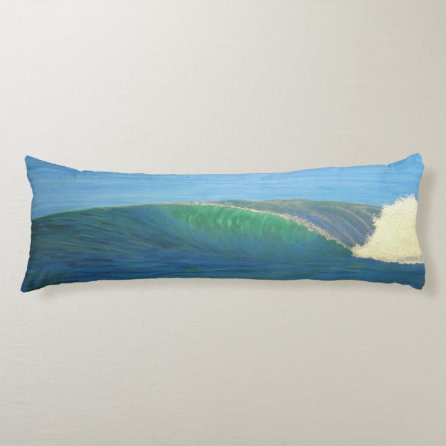 Bubblepacific pillows, wave same on 2 sides body pillow (Front)
