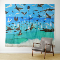 Bubblepacific wall tapestry's