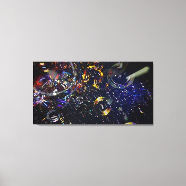 Bubbles 40x21 Canvas Print (Front)
