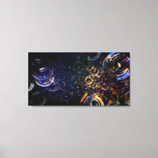 Bubbles 40x21 Canvas Print (Front)