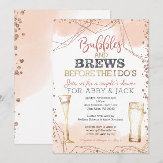 Bubbles and Brews Before the I Do's Shower Invitation