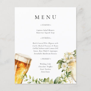 Bubbles and Brews Couples Shower Menu
