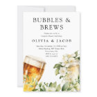 Bubbles and Brews Couples Shower Photo Invitation