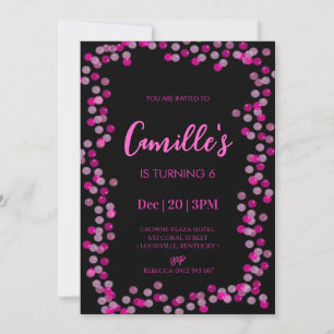 Bubbles Birthday Party Invitation