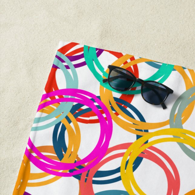 Bubbles, Bubbles Everywhere Beach Towel (In Situ)