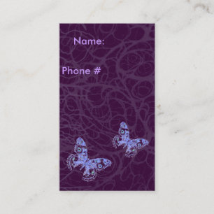 Bubbles & Butterfly's Business Card