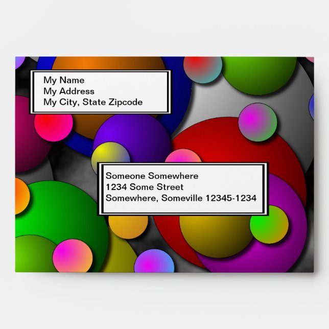Bubbles by Kenneth Yoncich Envelope (Front)