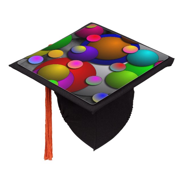Bubbles by Kenneth Yoncich Graduation Cap Topper (Angled)