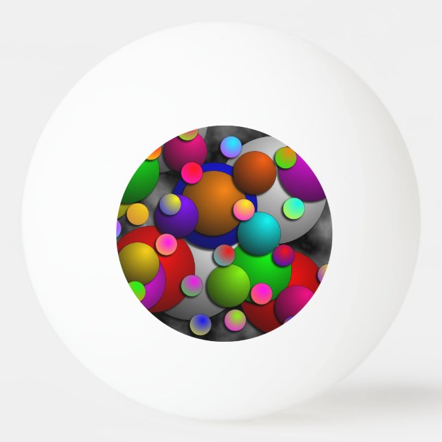 Bubbles by Kenneth Yoncich Ping Pong Ball (Front)