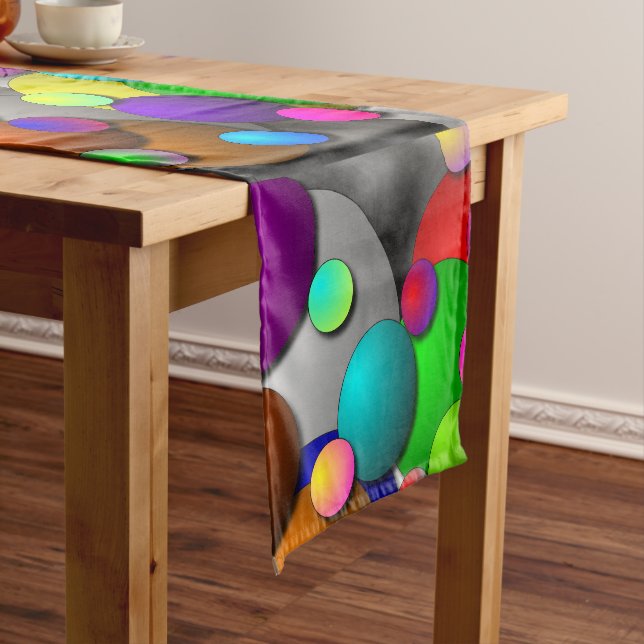 Bubbles by Kenneth Yoncich Short Table Runner (In Situ)