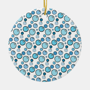 Bubbles Ceramic Ornament