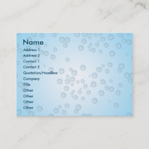 Bubbles Chubby Business Card