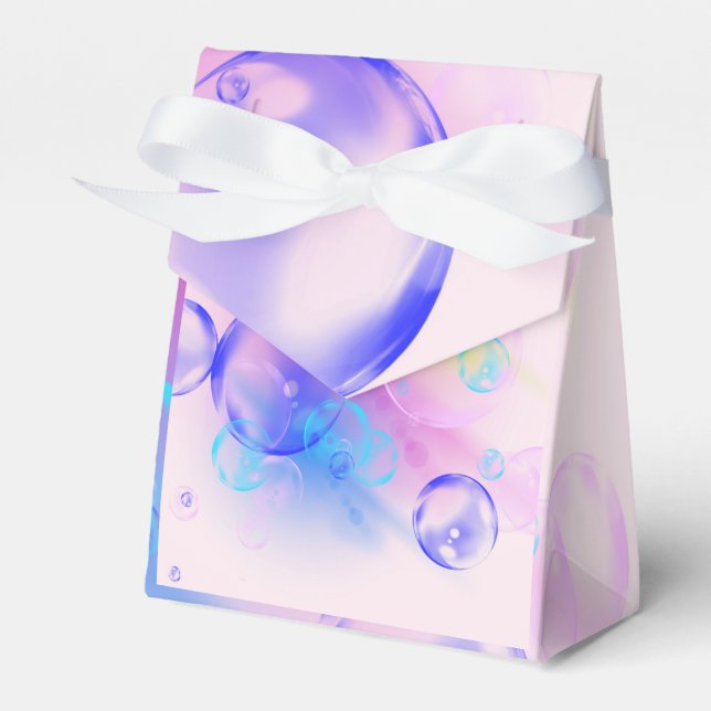 BUBBLES - Colourful Abstract Image of Fractal Art  Favor Box (Front Side)