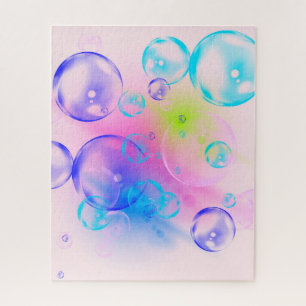 BUBBLES - Colourful Abstract Image of Fractal Art  Jigsaw Puzzle