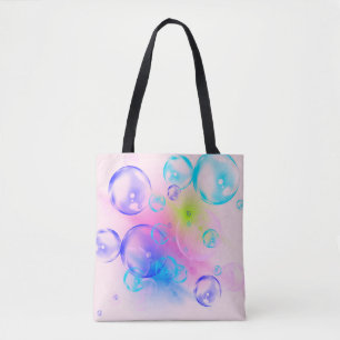 BUBBLES - Colourful Abstract Image of Fractal Art Tote Bag