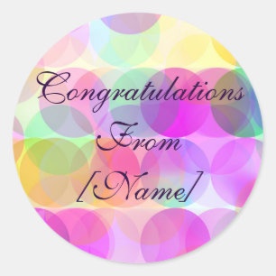 Bubbles - Congratulations Sticker