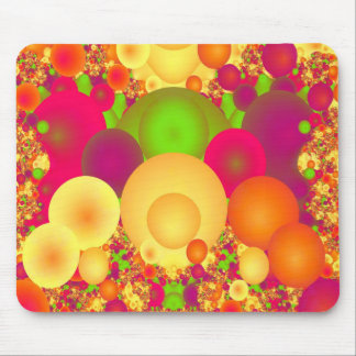 Bubbles Cool Colourful Abstract Fine Fractal Mouse Pad