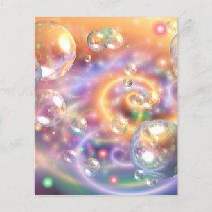 BUBBLES DIGITAL ART BACKGROUND WALLPAPER TEMPLATES FLYER