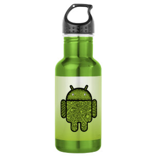 Bubbles Doodle Character for the Android™ robot 532 Ml Water Bottle