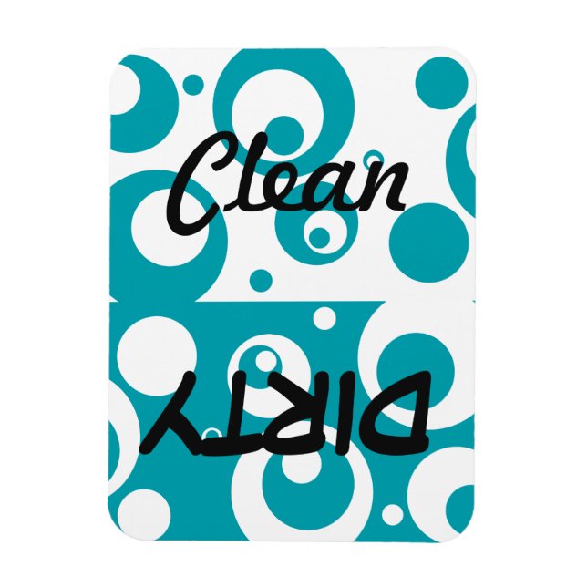 Bubbles Dots Circles Dishwasher Magnet (Vertical)