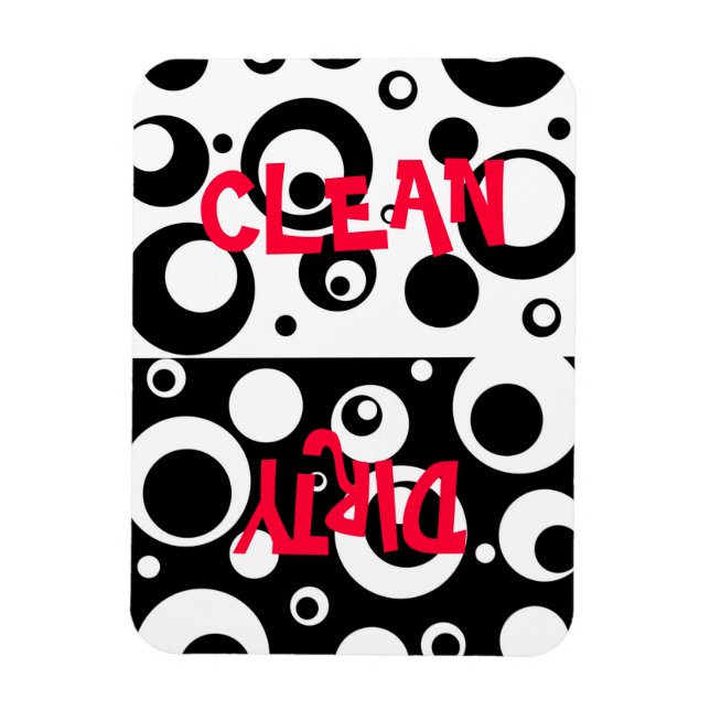 Bubbles Dots Circles Dishwasher Magnet (Vertical)