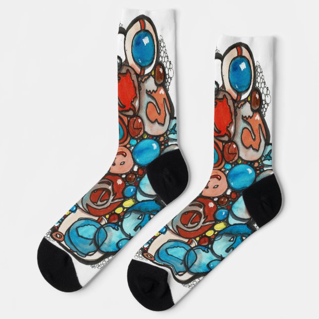 Bubbles Everywhere Socks (Left)
