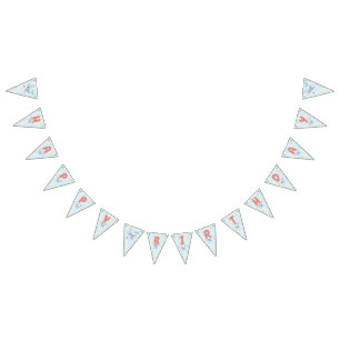Bubbles & Fins Children's Birthday Bunting Flags