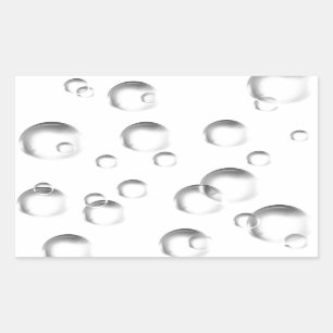 Bubbles in Black and White Sticker