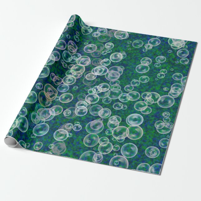Bubbles in the Water Wrapping Paper (Unrolled)
