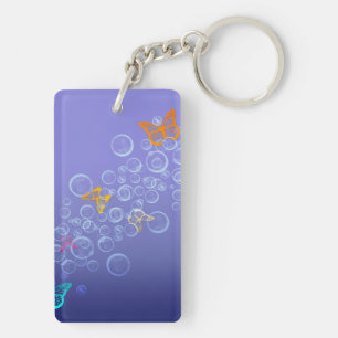 Bubbles n Butterflies Keychain