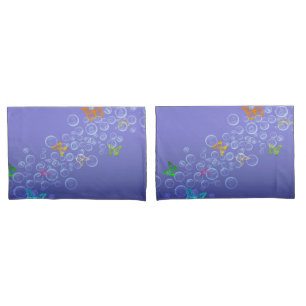 Bubbles n butterflies pillowcase