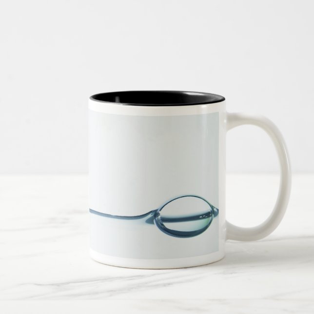 Bubbles on Water Surface Two-Tone Coffee Mug (Right)
