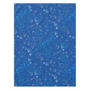 Bubbles pattern 01 Blue BG Tablecloth