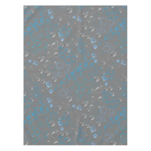 Bubbles pattern 01 Grey BG Tablecloth