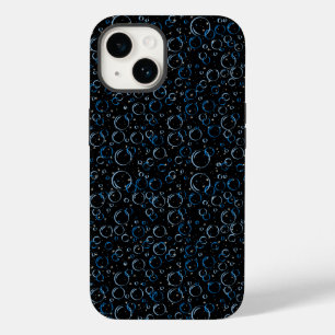Bubbles Pattern 02.FR.b Black BG Case-Mate iPhone 14 Case