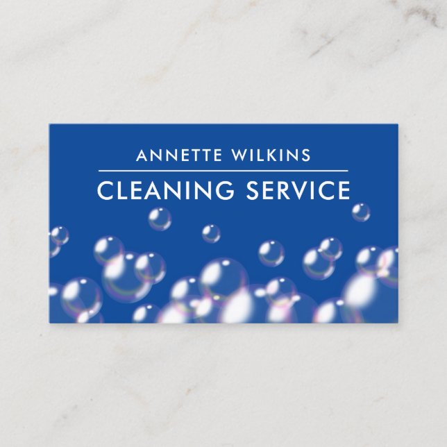 Bubbles pattern  business card (Front)