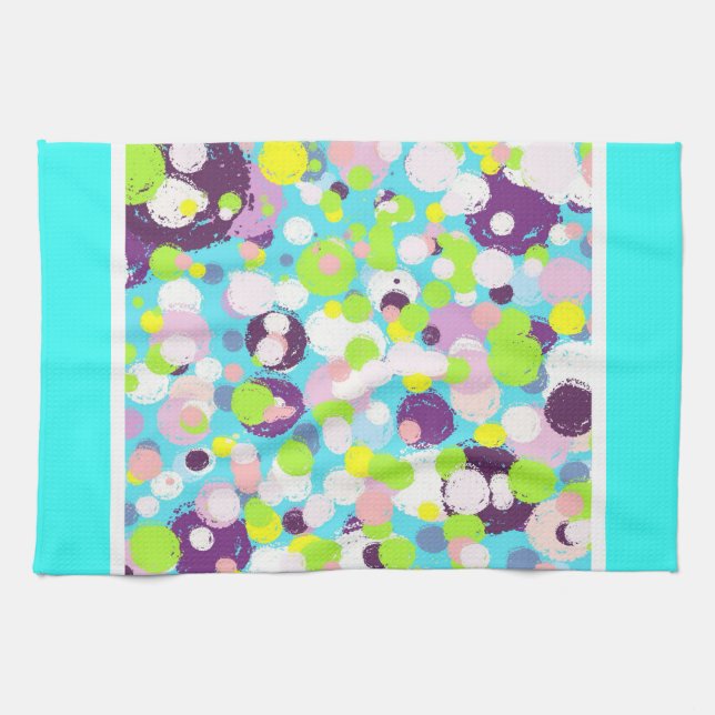 Bubbles pattern kitchen towel (Horizontal)