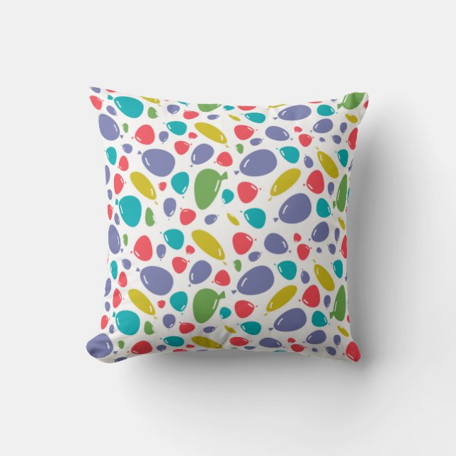 bubbles pattern  throw pillow (Front)