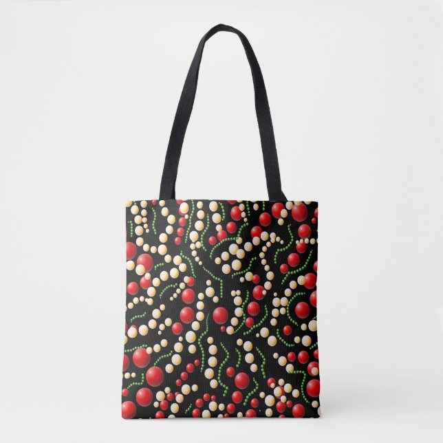 Bubbles pattern tote bag (Front)