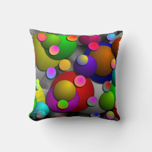 Bubbles Pillow by Kenneth Yoncich