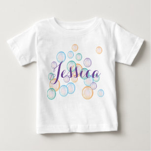 Bubbles shirt, personalize with your chosen name baby T-Shirt