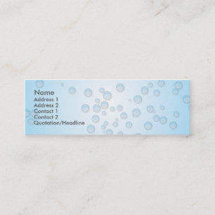Bubbles - Skinny Mini Business Card