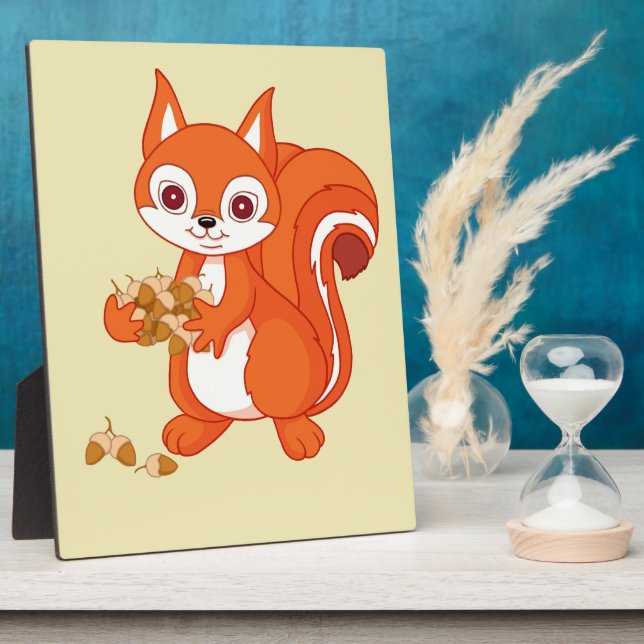 Bubbles the Helpful Squirrel Plaque (Side)