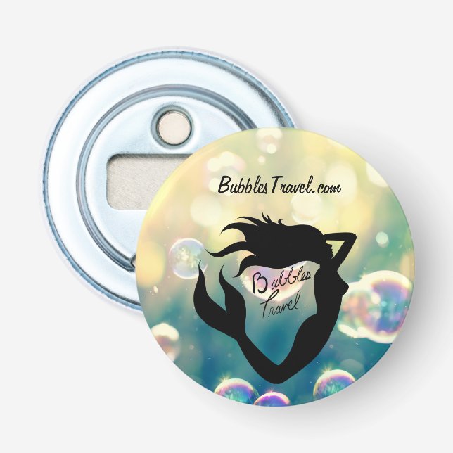 Bubbles Travel Bottle Opener (Front)