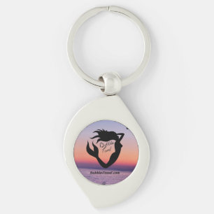 bubbles travel sunset keychain