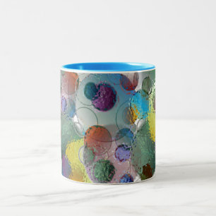 Bubbles under Glass Two-Tone Coffee Mug