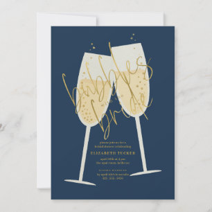 Bubbles with the Bride Champagne Bridal Shower Invitation