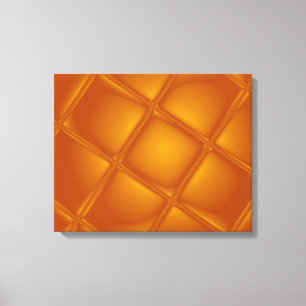 Bubbling Amber Wrapped Canvas