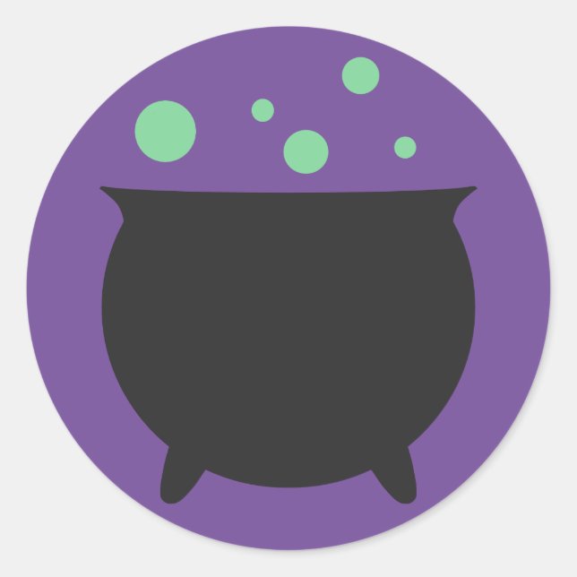 Bubbling Cauldron Classic Round Sticker (Front)
